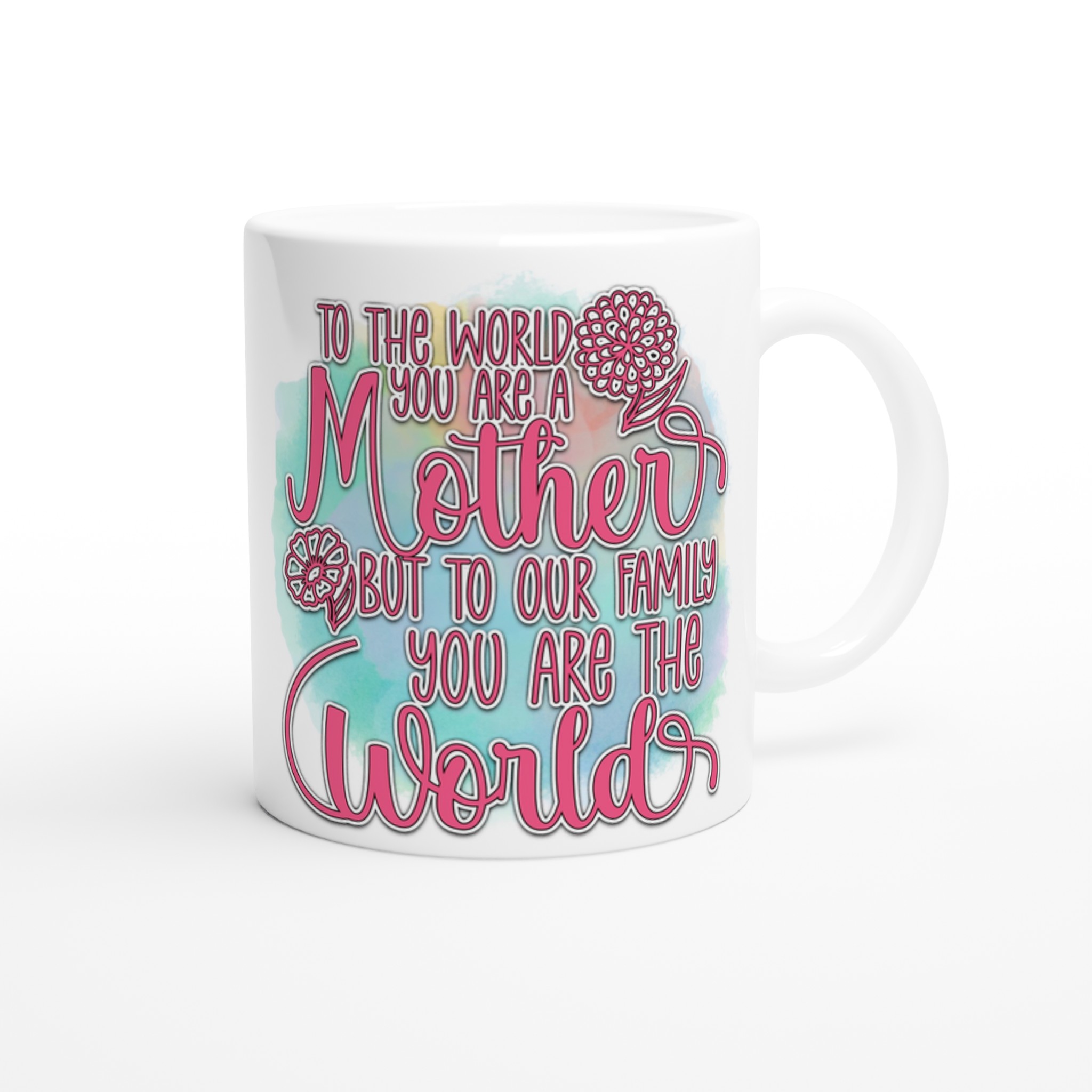 To the world you are a mother! - White 11oz Ceramic Mug - Image 3