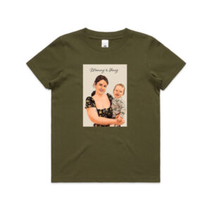 Mummy & Henry design in a size 2 AS Color Army