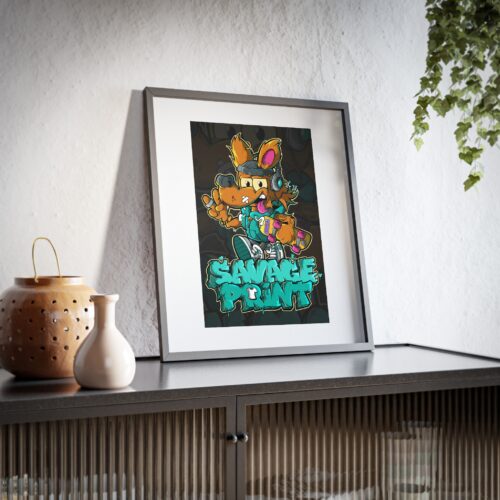 DingoDash Savage Street Style Framed Poster - Matte Finish Art for Urban Decor