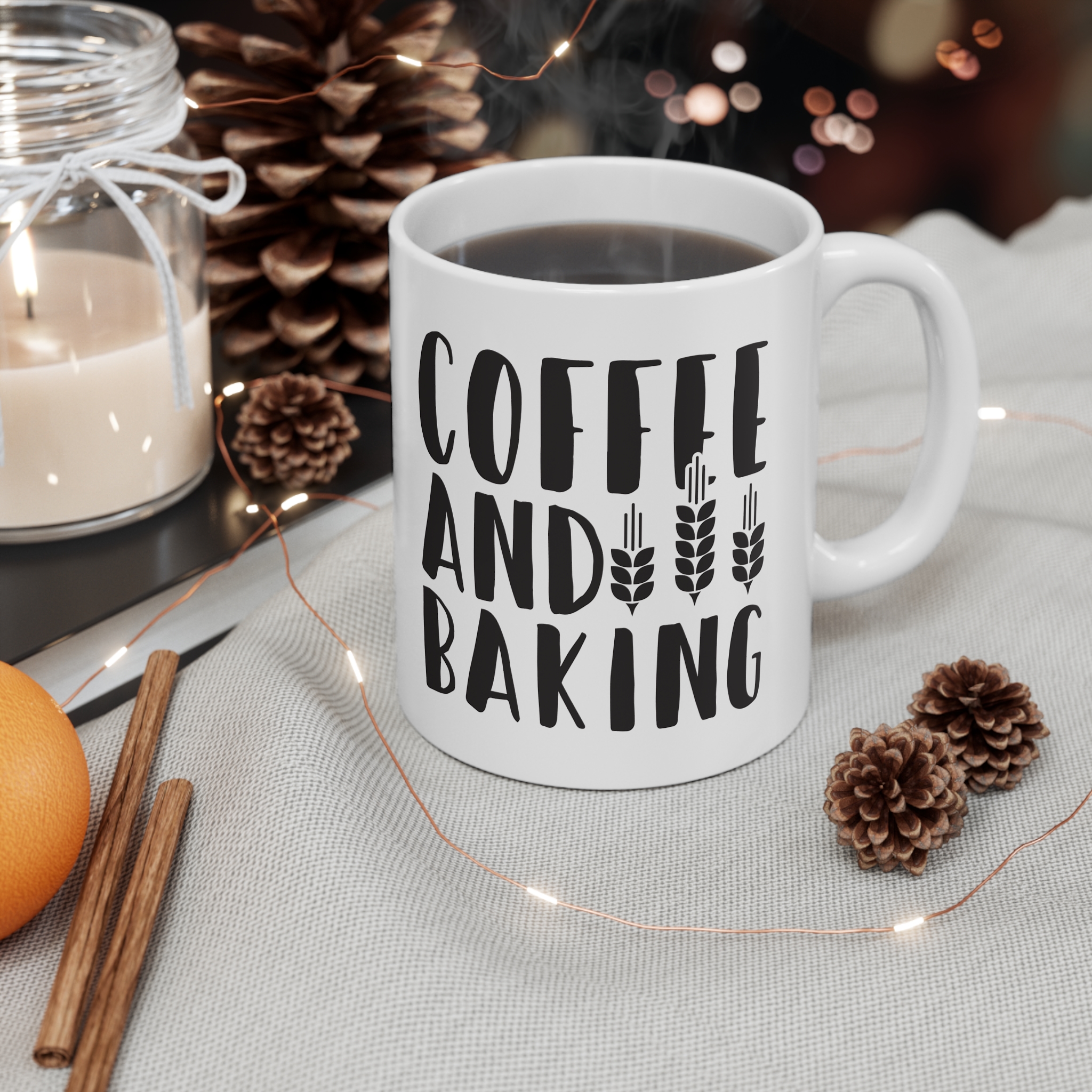Morning Magic: Premium Coffee & Baking Themed Mug