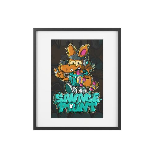 DingoDash Savage Street Style Framed Poster - Matte Finish Art for Urban Decor - Image 2